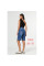 7002-2# синие женские джинсовые шорты с камнями (New Jeans, 6 ед, размеры норма: 26-31) выдача на следующий день Шорты