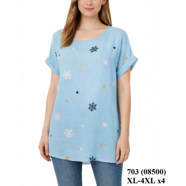 08506# выбор цвета женская футболка (4 ед, размеры батал: XL-2XL-3XL-4XL) выдача на следующий день Футболка