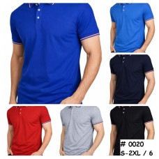 0020# вибір кольору чоловіча футболка поло (6 од., розміри норма: S-M-L-XL-2XL) видача наступного дня Футболка