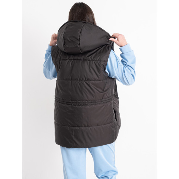 0075-1 чорна жіноча жилетка (5'TH AVENUE, синтепон, 3 од. розміри норма: 42. 44. 46) 5`th Avenue