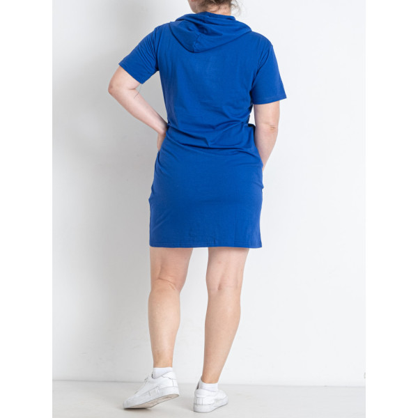 0802-4 микс расцветок женская туника с камнями (Nana. капюшон, карманы, 8 ед. универсальный полубатальный размер: 48-52) Nana