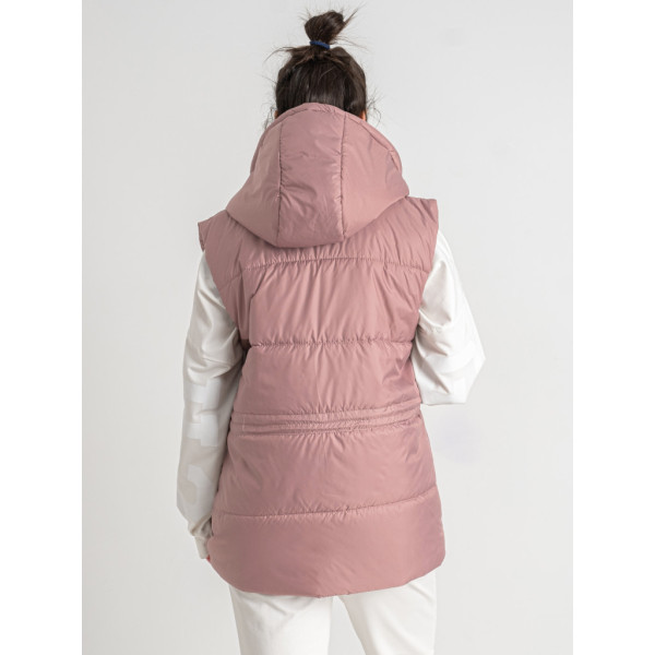 0075-23 пудрова жіноча жилетка (5'TH AVENUE, синтепон, 3 од. розміри норма: 42. 44. 46) 5`th Avenue