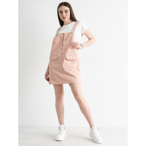 0899-6 XINYUE ПУДРОВИЙ комплект із сарафану та футболки (3 од.розміри: M.L.XL) Xinyue