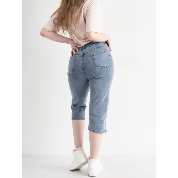 1911-8B / голубые женские джинсовые шорты (ЛАСТОЧКА, стрейчевые, 6 ед. размеры полубатал: XL. 2XL. 3XL. 4XL. 5XL. 6XL) Шорты