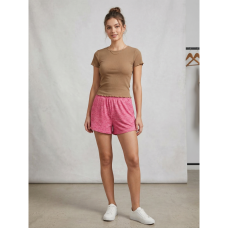 4757-5 * красный женские костюм (шорти+футболка) (трикотаж, рубчик, 4 ед, размеры норма: 42, 44, 46, 48) выдача на следующий день Костюм