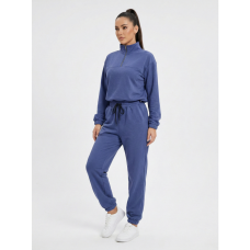 0570-48 синий женский спортивный костюм (5'TH AVENUE, турецкая двухнитка, манжет, кофта на затяжке, 3ед, размеры норма:42, 44, 46) 5`th Avenue