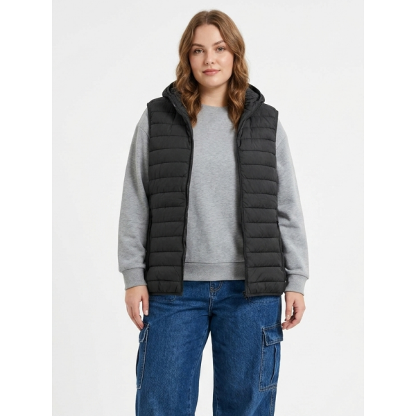 Жіноча жилетка темно-сіра (1164212)