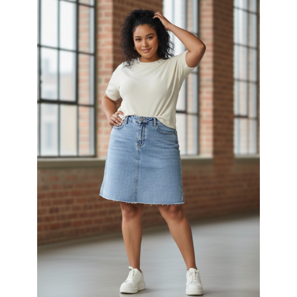 1983* голубая женская джинсовая юбка (LDM, 6 ед. размеры полубатал: 27. 28. 29. 30. 31. 32) выдача на следующий день LDM