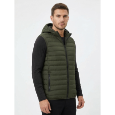 0566-7 зеленая мужская жилетка (синтепон, карман на змейке, 5 ед. размеры норма: M. L. XL. 2XL. 3XL) Жилетка