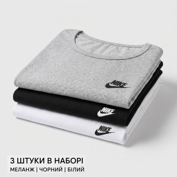 7729-993 три цвета женская футболка ( 100% хлопок, 3ед, размери норма: L. L. L) Футболка