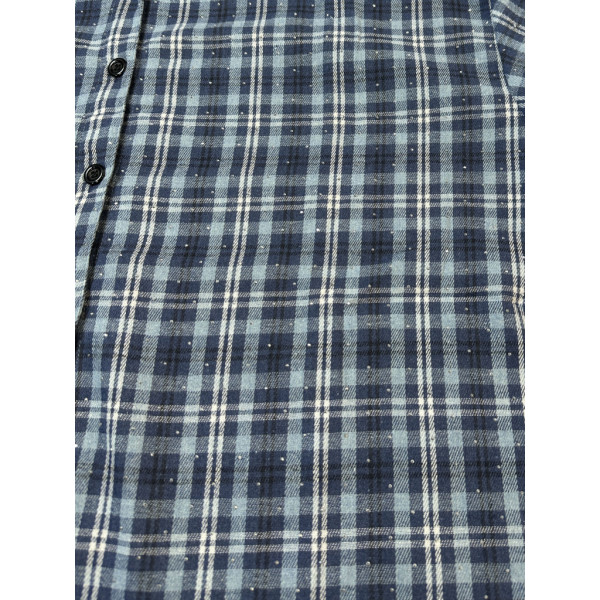 7760-42 синяя женская рубашка (JJF. с камнями и капюшоном, 4 ед, размеры норма: XL, 2XL, 3XL, 4XL) JJF