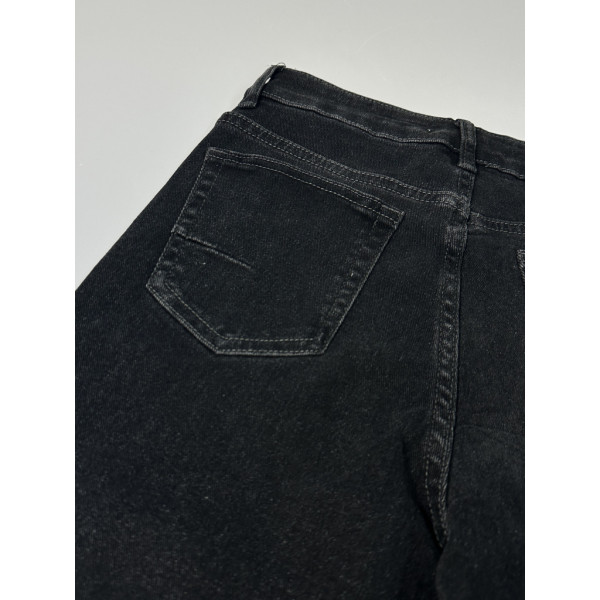 7003-1# чорні жіночі стрейчові джинсові капрі New Jeans (6 од., розміри норма: 25-30) видача наступного дня New Jeans