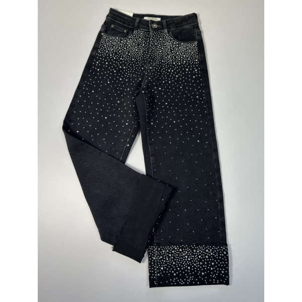 7003-1# чорні жіночі стрейчові джинсові капрі New Jeans (6 од., розміри норма: 25-30) видача наступного дня New Jeans