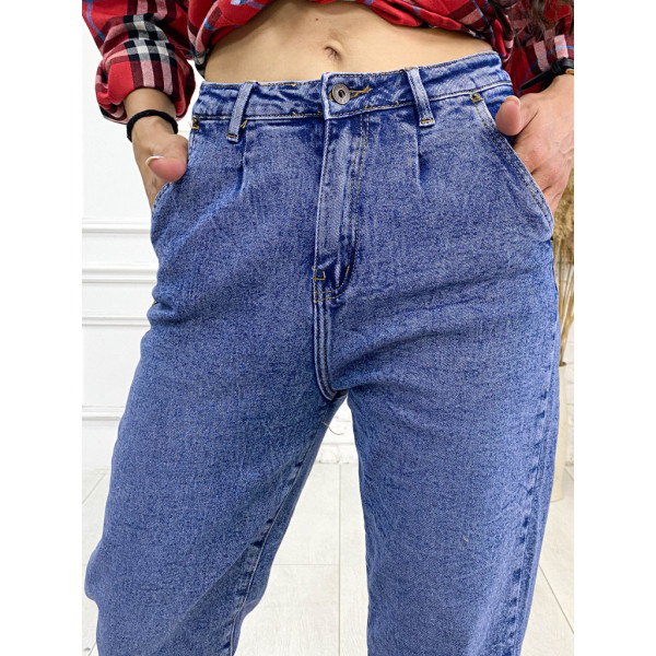 9001-7 синие женские джинсы (стрейч-коттон, 7ед. размеры норма:25, 26, 26, 27, 28, 29, 30) Джинсы