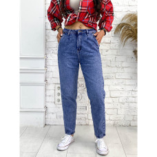 9001-7 синие женские джинсы (стрейч-коттон, 7ед. размеры норма:25, 26, 26, 27, 28, 29, 30) Джинсы