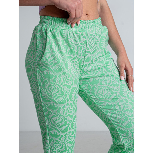 1122-70 салатові жіночі брюки (4 од. розміри норма: S. M. L. XL)