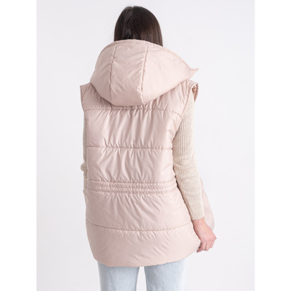 0075-3 бежева жіноча жилетка (5'TH AVENUE, синтепон, 3 од. розміри норма: 42. 44. 46)