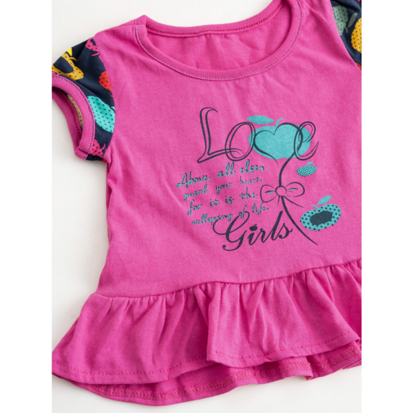 0671 малинове плаття на дівчинку (3 од. розміри на вік 6-18 місяців: 74.80.86)