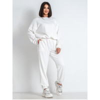 2050-101 один розмір S білий спортивний костюм жіночий вимагає прання (YOLA, турецька петля, не кошлатиться)