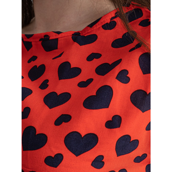 16156-3 червоний жіночий костюм двійка (трикотаж, 4 од. розміри норма: S. S. M. M)