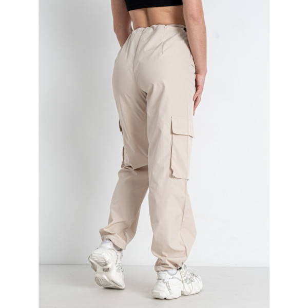 5366-2 * бежеві жіночі штани (DORIMODES, плащівка, 5 од. розміри норма: S. M. L. XL. 2XL) видача наступного дня