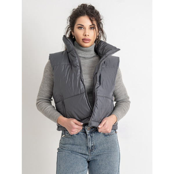 0072-6 сіра жіноча жилетка (5'TH AVENUE, синтепон, 3 од. розміри норма: 42. 44. 46)