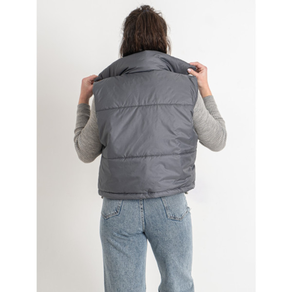 0072-6 сіра жіноча жилетка (5'TH AVENUE, синтепон, 3 од. розміри норма: 42. 44. 46)