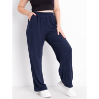 17290-2 темно-сині жіночі штани (SARA, трикотаж, 4 од. розміри батал: 52, 54, 56, 58)