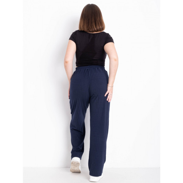 17290-2 темно-сині жіночі штани (SARA, трикотаж, 4 од. розміри батал: 52, 54, 56, 58)