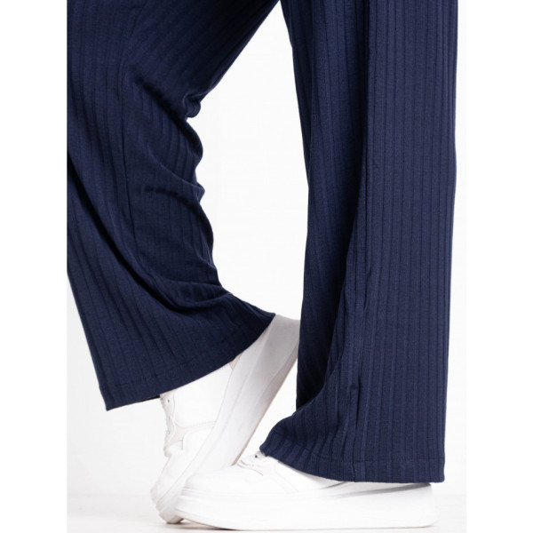 17290-2 темно-сині жіночі штани (SARA, трикотаж, 4 од. розміри батал: 52, 54, 56, 58)