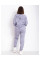 5481-60 світло-сірий жіночий спортивний костюм (5'TH AVENUE, турецька двонитка, з гумкою на штанах, 4 од. розміри напівбатал: 50. 52. 54. 56)
