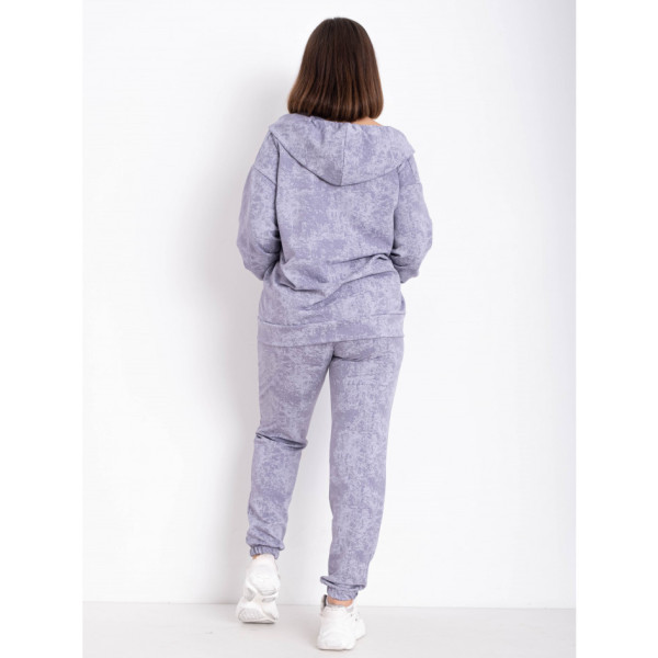 5481-60 світло-сірий жіночий спортивний костюм (5'TH AVENUE, турецька двонитка, з гумкою на штанах, 4 од. розміри напівбатал: 50. 52. 54. 56)