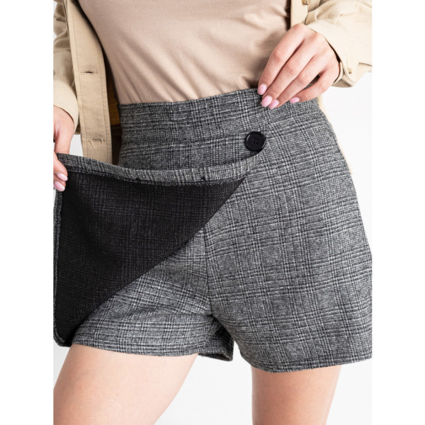 1525-62 сірі шорти-спідниця жіночі (2 од. розмір: S. S)