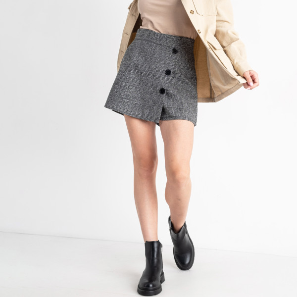 1525-62 сірі шорти-спідниця жіночі (2 од. розмір: S. S)