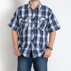 7663* чоловіча сорочка мікс забарвлень (10 од. розміри норма: XL-5XL, дублюються) видача наступного дня