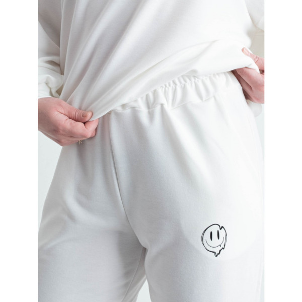 6150-10 білий жіночий спортивний костюм (2 од. розміри напівбатал: 48. 50)