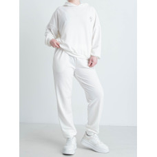 6150-10 білий жіночий спортивний костюм (2 од. розміри напівбатал: 48. 50)