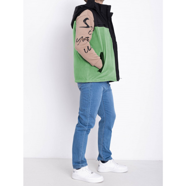 2305-7 зеленая мужская жилетка (синтепон, 5 ед. размеры норма:L. XL. 2XL. 3XL. 4XL)