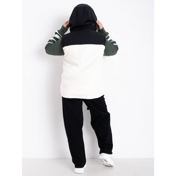 2305-102 біла жіноча жилетка (синтепон, 2 од. розміри напівбатал: L. 4XL)