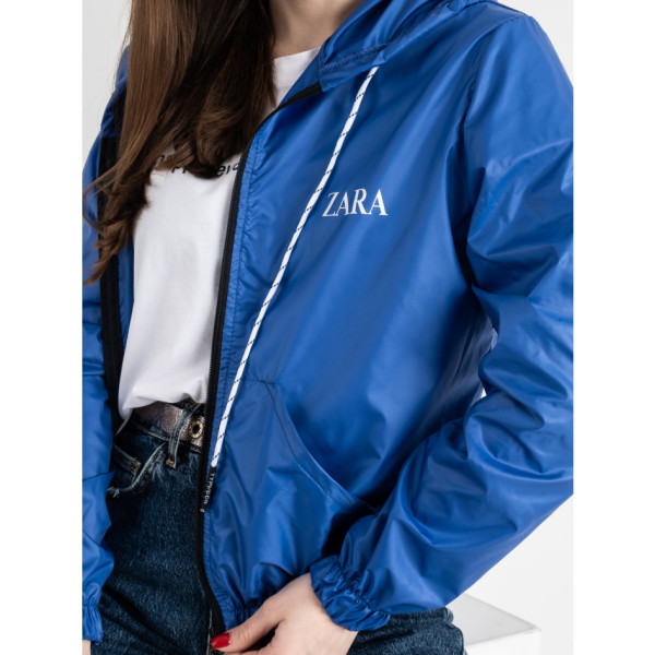 25056-42 СИНЯ вітровка жіноча з капюшоном (4 од. розміри: 44-46/2.48-50/2)