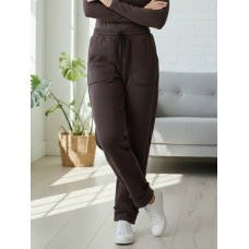 0029-9 коричневі жіночі спортивні штани (5'TH AVENUE, турецька петля, 4 од. розміри норма: 42. 44. 46, 48)
