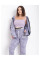 5481-60 світло-сірий жіночий спортивний костюм (5'TH AVENUE, турецька двонитка, з гумкою на штанах, 4 од. розміри напівбатал: 50. 52. 54. 56)