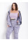 5481-60 світло-сірий жіночий спортивний костюм (5'TH AVENUE, турецька двонитка, з гумкою на штанах, 4 од. розміри напівбатал: 50. 52. 54. 56)