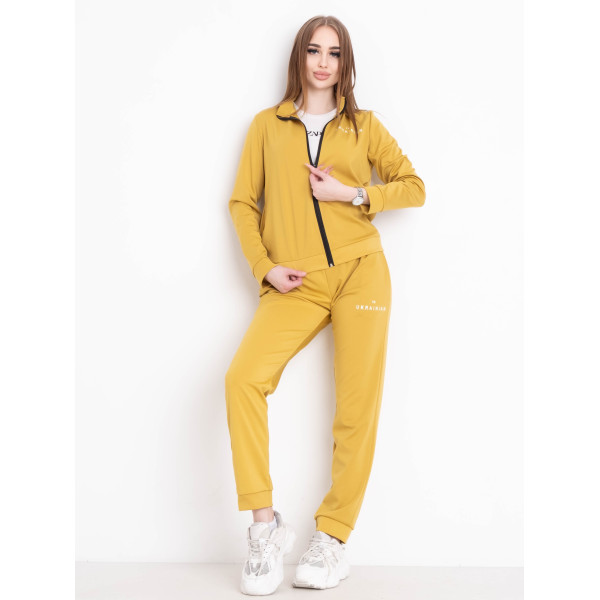 9903-88 желтый женский спортивный костюм (MHD, ткань трикотаж джерси, 4 ед. размеры норма: S. M. L. XL)