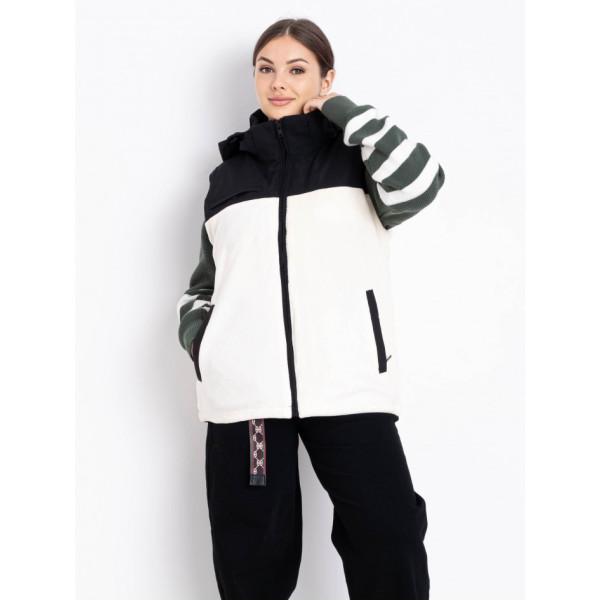 2305-102 біла жіноча жилетка (синтепон, 2 од. розміри напівбатал: L. 4XL)