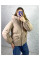 1026-3 бежева жіноча зимова куртка (синтепон, 4 од. розміри норма: M. L. XL. 2XL)