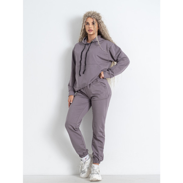 5301-60 сірий жіночий спортивний костюм (5'TH AVENUE, турецька двонитка, 4 од. розміри норма: 42. 44. 46. 48)