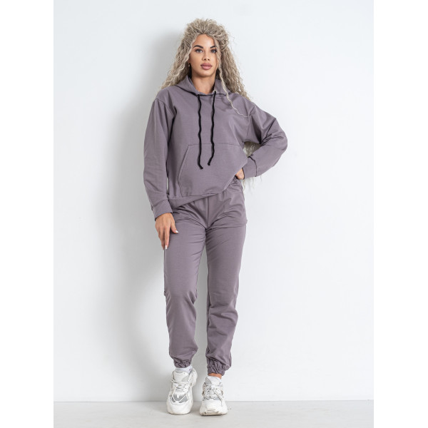 5301-60 сірий жіночий спортивний костюм (5'TH AVENUE, турецька двонитка, 4 од. розміри норма: 42. 44. 46. 48)