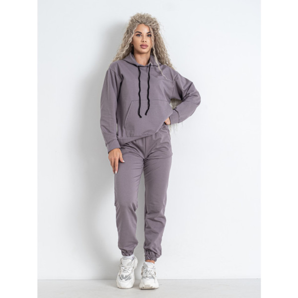 5301-60 сірий жіночий спортивний костюм (5'TH AVENUE, турецька двонитка, 4 од. розміри норма: 42. 44. 46. 48)