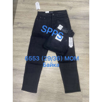6553 чорні чоловічі джинси на байку (SPPS, MOM, бавовна, 8 од. розміри норма: 29. 30. 31. 32. 32. 33. 34. 36)